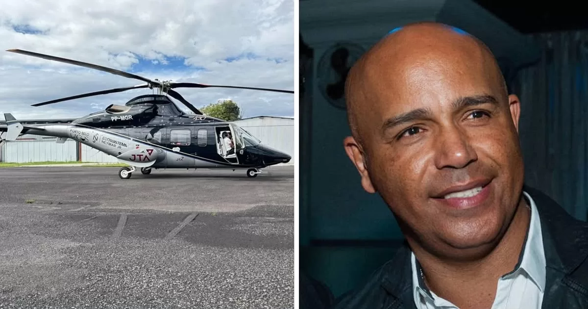 Helicóptero com cantor Rick, da dupla Rick & Renner, desaparece durante voo em Santa Catarina